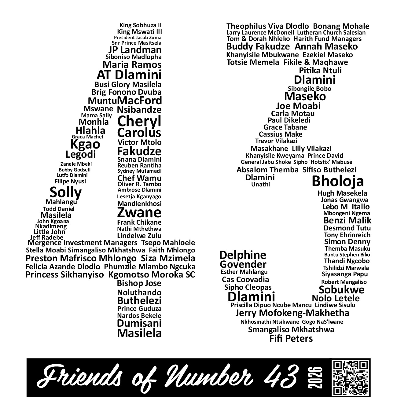 Friends of Number 43 2026 Friends of Number 43 2026
